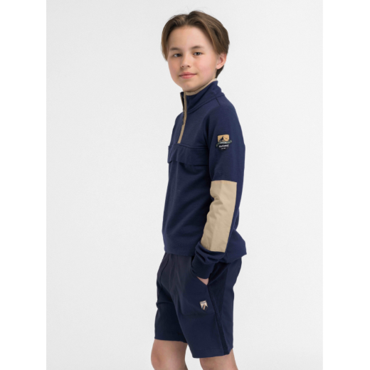 Bilde av WoolLand Moelv sweater brushed fleece boy  Sand